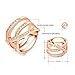 Winter.Z Noble and Elegant Ladies Jewelry Popular Explosion Models Austria Crystal Rose Gold Criss Cross Ring Wedding