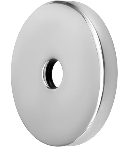 IMPRESA 2-Pack Brushed Nickel Escutcheon Plate – Extra Large 4” Shower Arm Flange Cover, Covers Miss-Cuts & Gaps, Stainless Steel