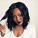 Ten Chopstics Short Human Hair Lace Wig for Black Woman Loose Wave Brazilian Virgin Hair Lace Front Wigs Glueless Short Bob Full Lace Wig with Baby Hair Natural Wavy Free Shipping