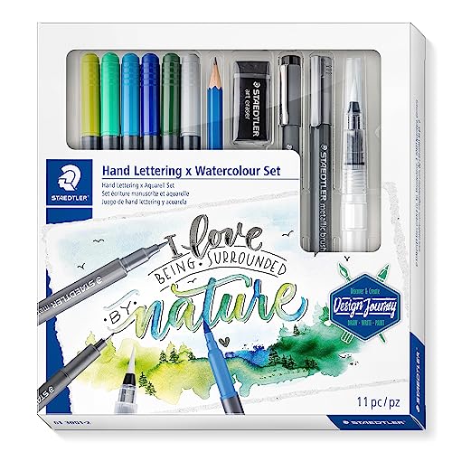 61 3001-2 Design Journey - Juego de Hand Lettering y Acuarelas