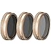 Neewer Multi-coated 3 Pieces Filter Kit for Autel X-Star, X-Star Premium Drones, Made of Ultra High Definition Glass and Aluminum Frame, Includes ND4/PL Filter, ND8/PL Filter, ND16/PL Filter (Gold)