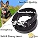 ADITYNA Leather Dog Leash 6 ft x 3/4 inch - Soft, Strong, Heavy Duty for Large & Medium Breeds - Dog Lead for Walking, Training, Hiking and Running (Black)