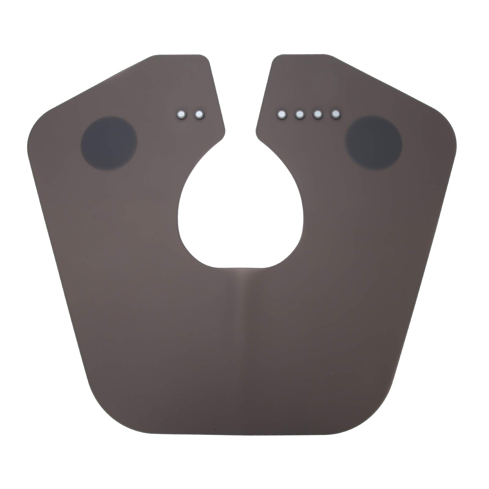 Cutting Collar Hairdressing Shawl Professional Silicone Waterproof Hairdressing Supplies Hair Dye Cape for Salon Home Use (21 * 18 * 2cm, Black)