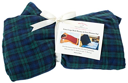 Extra Large Maine Warmers Microwave Heating Pad for the Back - Corn Filled Heating Pad - Heat or Freeze!