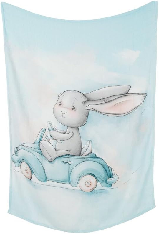 Effiki 5901832946540 Racer Bamboo Swaddle, 70 x 95 cm, Blue