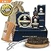 Beard Grooming Kit - Jurgen K Beard Care Kit for Men, Beard Growth Kit 5 in 1 Beard Oil and Balm, Wooden Beard Brush and Comb, Sharp Beard Scissors Luxury Gift Box and Free E-Book