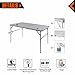 KingCamp Aluminum Alloy 3-Fold Camp Table with Carry Bag Adjustable Height Light Weight Collapsible Foldable Portable Sturdy Compact Storage for Camping, Outdoor, Picnic, Vacation, Call Out Lengththumb 2