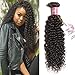 UNice Hair Icenu Series 10A Brazilian Virgin Hair 1 Bundle of Curly Hair Unprocessed Human Hair Weave Extensions Natural Color 95-100g/pc 24inch