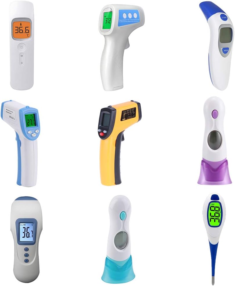 Flykee Baby/Adults Digital LCD Infrared Thermometer Ear Forehead Non-Contact Body Thermometer (1)