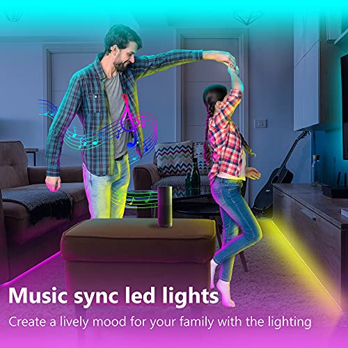 Gupup Bluetooth LED Strip Lights 100 ft,Color Changing LED Lights for