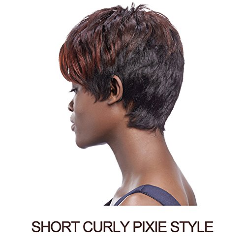60 Off Sleek 5 Short Curly Pixie Wig With Brazilian Hair 3 Color