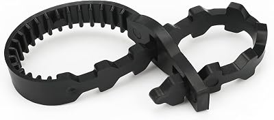 KINGLAKE 10Pcs 30cm Black Tree Straps Adjustable Interlock Garden Ties