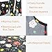 Flower Reusable Grocery Bags Durable 5 Pack Bulk Shopping Totes for Groceries Folding into Cube Zipper Pouch Foldable Shopping Bag Ripstop Reusable Bags for Travel Men Women