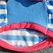 Mikey Store Pet Dog Clothes Soft Thickening Warm Stripe Polar Fleece Winter Clothes (Blue, XS)