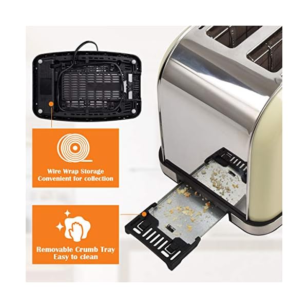 Toaster 2Slice Toaster Best Rated Prime Stainless Steel Retro Bread