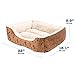 Rectangle Pet Bed with Dog Paw Printing (22″ x 18″)thumb 1