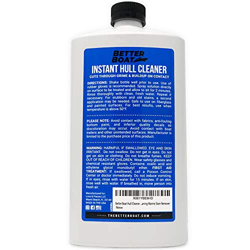 Fiberglass Boat Hull Cleaner for Boats & Aluminum Boat Cleaner Cleaning