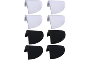 4Pairs Sponge Shoulder Pads Sewing Set-in Shoulder Pads Foam Pads Shoulder Enhancer for Women Men Suit Coat Jacket Clothes Se