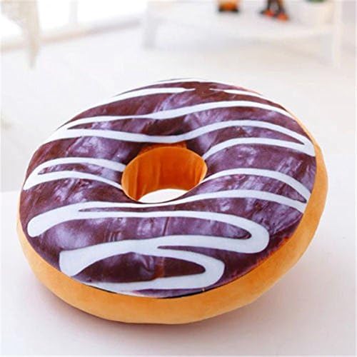 bravolotus 40cm Colourful Plush Creative 3D Squishy Donut Throw Pillow Sofa Car Office Valentines Cushion Kid Xmas Birthday Gift