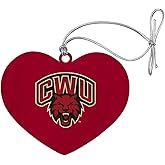 GRAPHICS & MORE Central Washington University Primary Logo Heart Love Wood Christmas Tree Holiday Ornament