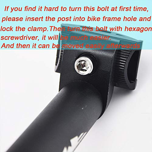 UPANBIKE Bike Bicycle Seatpost MTB Replacement Extra Long 17.7inch