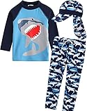 Vaenait Baby 2T-7T Boys Longsleeve Rashguard Swimsuit Set Cooling Jaws