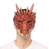 Supersoft Fantasy Adult Dragon Half Face Halloween Mask