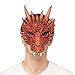 Supersoft Fantasy Adult Dragon Half Face Halloween Mask