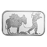 NEW (Sealed in Plastic) SilverTowne Retro Prospector-1 oz Silver Bar