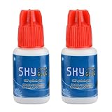 2 Bottle 5ml Eyelash Extension Glue SKY S+ 1-2 Sec Drying Time 7-8 Weeks Retention Black Professional Eyelash Extension Adhesive
