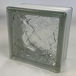 Seves Glass Block 6x6x3 Ice Glass Block