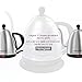 Homgeek Electric Kettle, 1 Liter Gooseneck Kettle Stainless Steel Cordless Drip Water Kettle with Thermometer for Pour Over Coffee & Tea