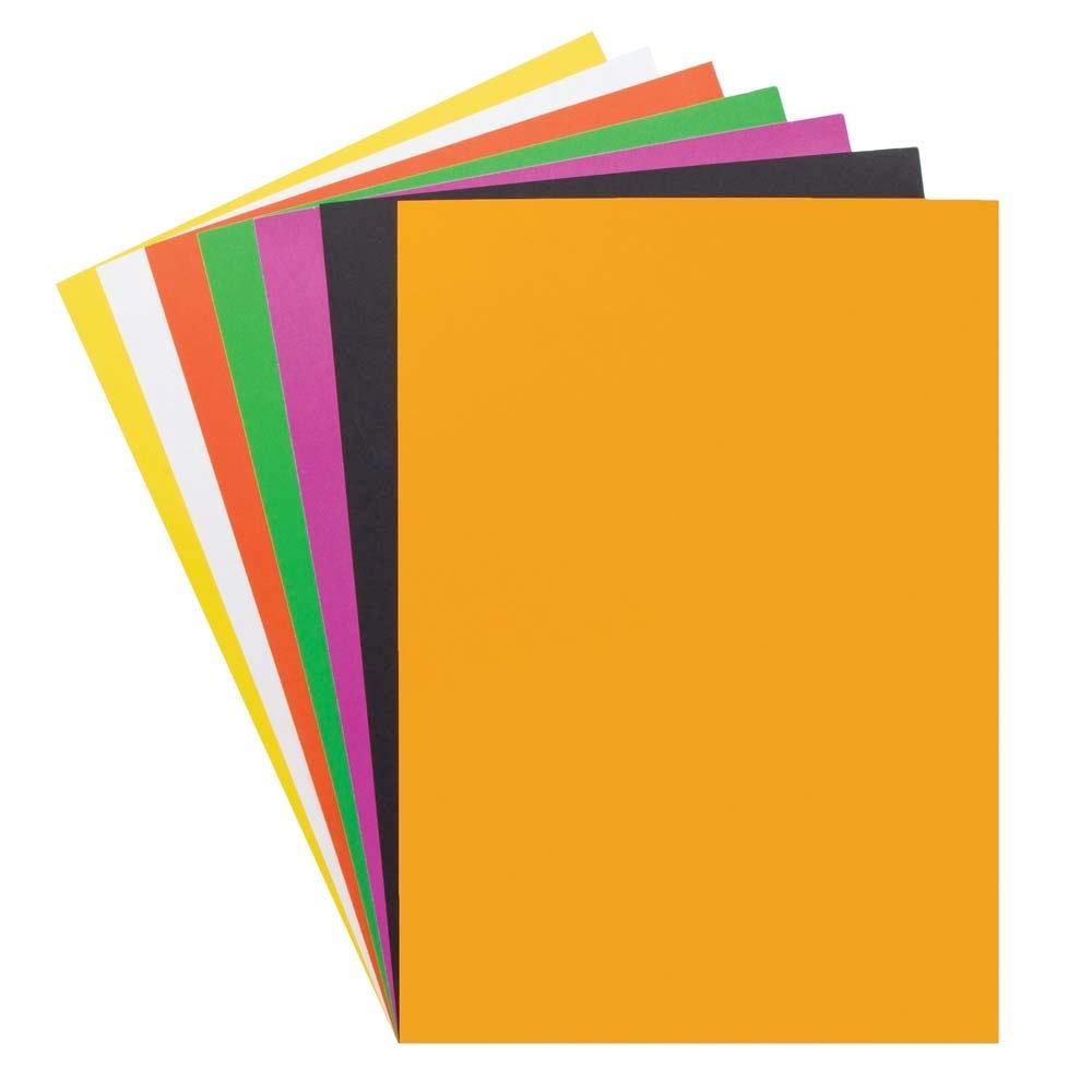 Baker Ross AX171 Halloween Paper & Card Pack - Pack of 100, Spooky Craft Supplies to Creativity and Decorations for Kids