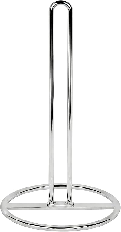 OBODING Paper Towel Holder Stand Stainless Steel Silver 12.5 in