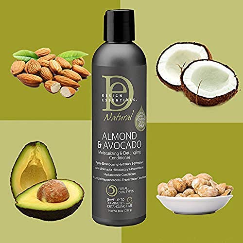Design Essentials Natural Super Moisturizing & Detangling Sulfate- Free Shampoo- Almond & Avocado Collection, 8 Fl Oz - Thumbnail 7