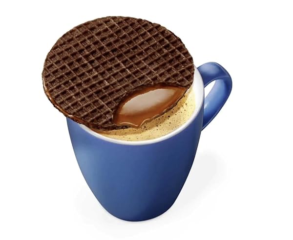 DAELMANS JUMBO CHOCOLATE STROOPWAFELS – CHOCOLATE AND CARAMEL STROOP WAFFLES, DUTCH WAFFLE COOKIES, INDIVIDUALLY WRAPPED STROOPWAFFLE SNACK, MADE IN HOLLAND – 2.56 OZ DUO PACKS (12 COUNT)