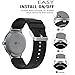 Lamshaw Smartwatch Bands LG Watch Style, New Silicone Sport Band for LG Watch Style Smartwatch (Black)