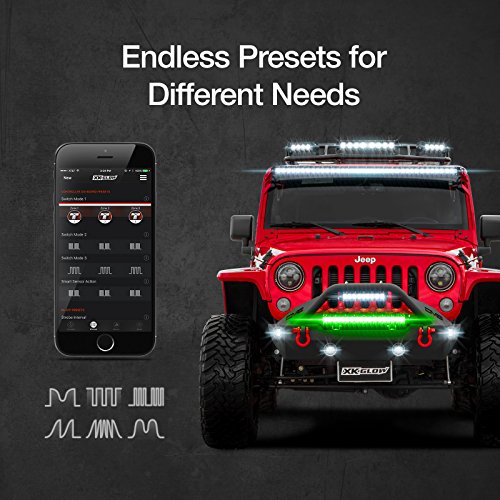 XK TITAN High Power LED Light Smartphone Controller for LED light bar offroad 4x4 emergency law enforcement construction truck app bluetooth strobe controller