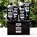 RUGGED & DAPPER Active Regimen Grooming and Skincare Set for Men | Includes Body Wash Shampoo + Face Wash + Facial Moisturizer + Shaving Cream in a Travel Bag