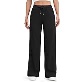 G4Free EverGoing Women's Wide Leg Pants High Waisted Yoga Pants with Pockets Casual Drawstring Sweatpants
