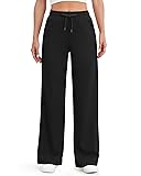 G4Free Black Wide Leg Pants for Women Sweatpants