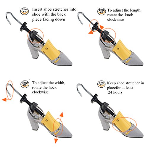 Two Way Shoe Stretcher Adjustable Length and Width,Unisex Shoe Stretchers,Great shoe tree,Good shaper. M's(9.5-13.5) (Large)
