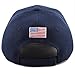 The Hat Depot Exclusive 45th President Make America Great Again 3D Signature Cap (Navy-Flag)