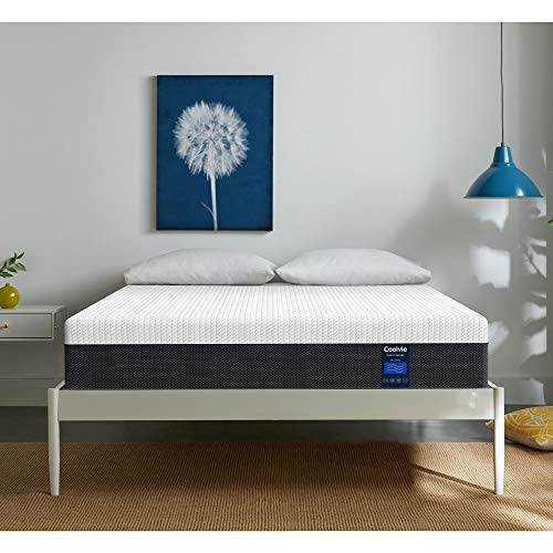 Coolvie Twin XL Mattress 10 Inch, Cool Memory Foam Mattress, Motion