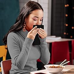 Utopia Kitchen Black Cloth Napkins [12 Pack, 20x20