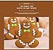 Gingerbread Teether Toy for Babies - Toddler Safe Silicone Christmas Baby Teething Toy Ring - BPA-Free, Dishwasher-Safe, Attachable & amp; Super Cute, 1pc