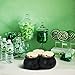 St. Patrick's Day Decorations 200 Lucky Shamrock Leprechaun Coins with 2 Felt Cauldron Pots with Handle for St Patricks Day Accessories Saint Patricks Pot of Gold Party Supplies