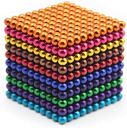 RLRY 1000 Pieces Magnetic Fidget Blocks, Premium Magnetic Sculpture Toy for Intelligence Development and Stress Relief, a Great Toy for Office, Home, and Everywhere