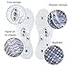 Foot Acupressure Magnetic Massaging Insoles - Reflexology Pain Plantar Fasciitis Relief Silicone Insoles with Arch Support for Men and Women (White、Blue, 2 Pair US M:7.5-9.5 W:8-10.5)