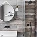 Linea di Liara Fiorentino Black and Gold Wall Sconce Lighting Fixture Farmhouse Bathroom Wall Sconce Bedroom Wall Lighting and Hallway Wall Light with Clear Glass Shade, LED Bulb Included, UL Listed